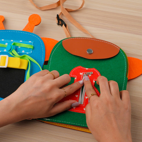 Giraffe mini quiet book for toddlers