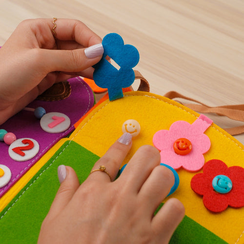 Giraffe mini quiet book for toddlers