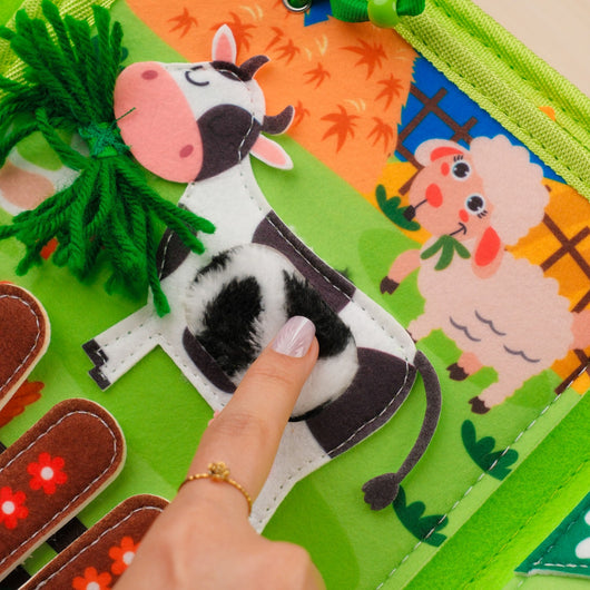 Farm Activity Quiet Book for Toddlers – Develop Hand-Eye Coordination