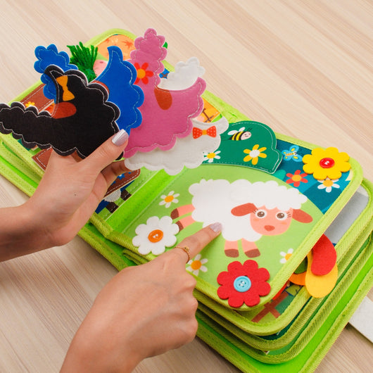 Farm Activity Quiet Book for Toddlers – Educational Toy for Young Learners