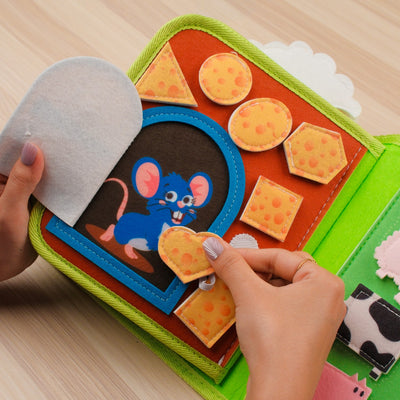 Farm Activity Quiet Book for Toddlers – Interactive Sensory Learning Book