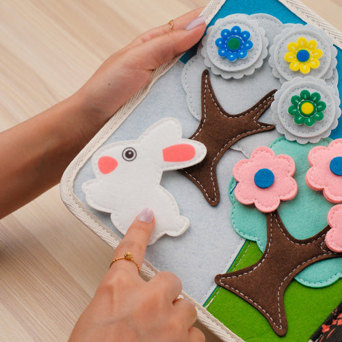 Hedgehog quiet book for toddlers