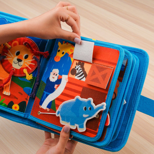 Early Learning Montessori Felt Toys Noah's Ark Toy Busy Book for Toddlers