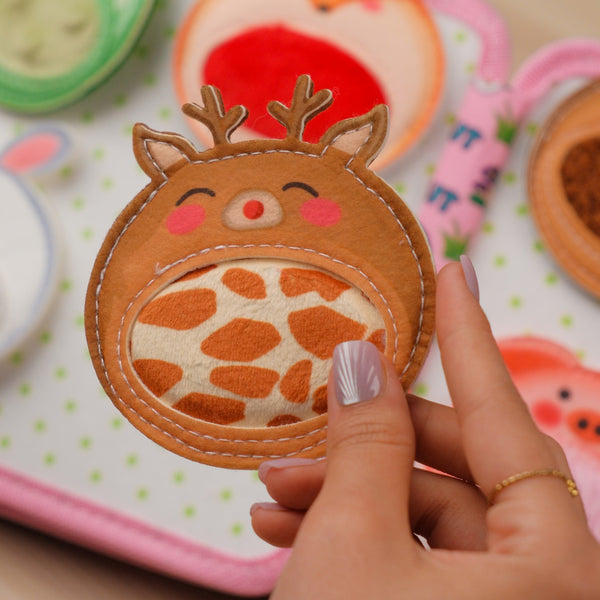 Sensory Early Learning Pink Rabbit Educational Toy Montessori Busy