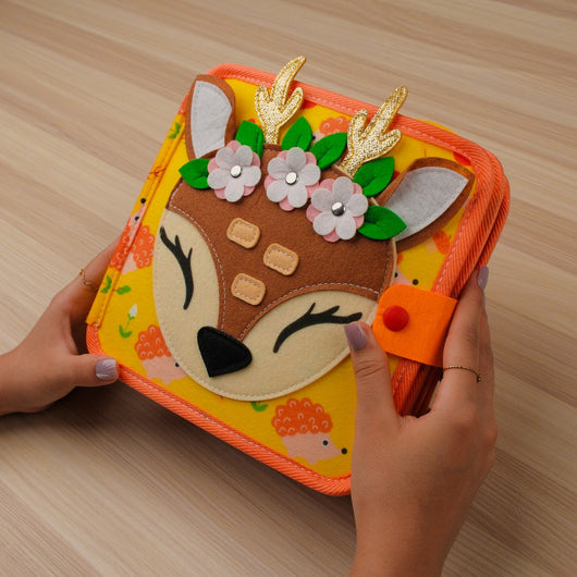 Deer Adventure Quiet Book for Toddlers – Encourage playful learning and imaginative discovery with this