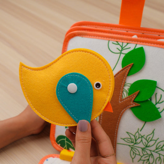 Deer Adventure Quiet Book for Toddlers – hands-on activities help keep little hands busy