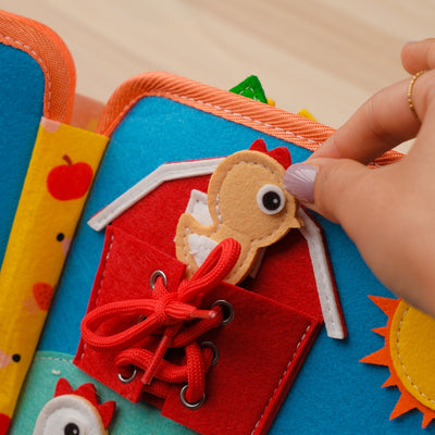 Deer Adventure Quiet Book for Toddlers – Develop Hand-Eye Coordination