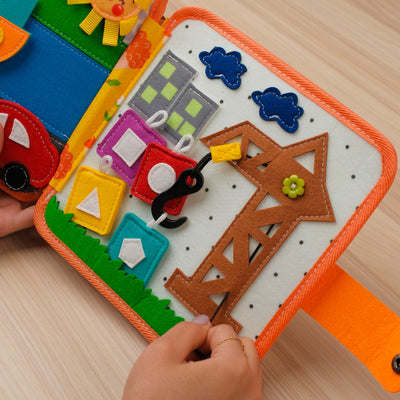 Deer Adventure Quiet Book for Toddlers – Sensory Play and Skill Building