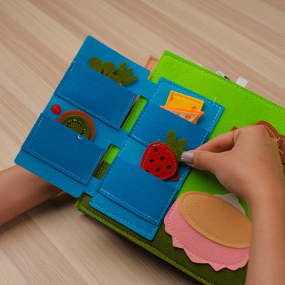 Pink Princess House Quiet Book for Toddlers – interactive activities help keep little hands busy