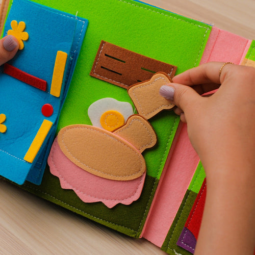 Sensory House Early Girl Learning Pink Educational Toy Montessori Busy