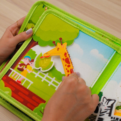 Zoo Adventure Quiet Book for Toddlers – for curious little animal lovers who enjoy