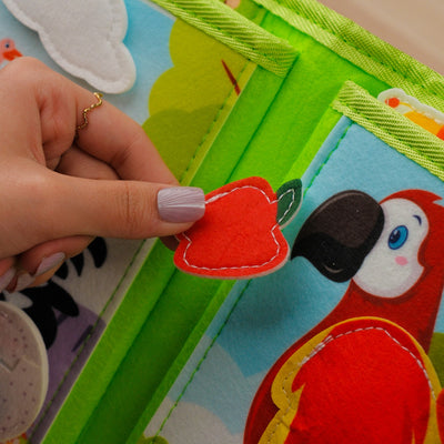 Zoo Adventure Quiet Book for Toddlers – Educational Toy for Young Learners