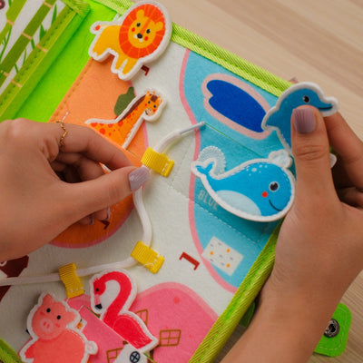 Zoo Adventure Quiet Book for Toddlers – Interactive Sensory Learning Book