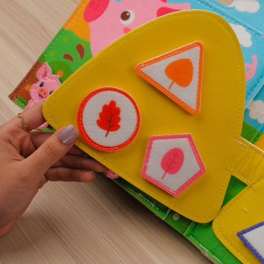 Farm Adventure Quiet Book with Handle for Toddlers – Imaginative Play and Exploration