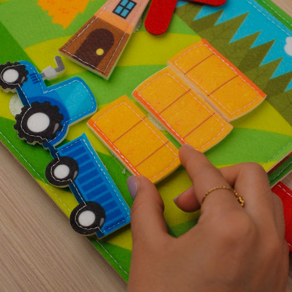 Farm Book with Animals  for Travel Buddy Toddlers