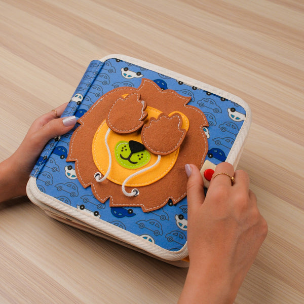 Lion Adventure Quiet Book for Toddlers – Roar into hands-on learning with this Lion Adventure