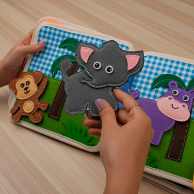 Lion quiet book for toddlers