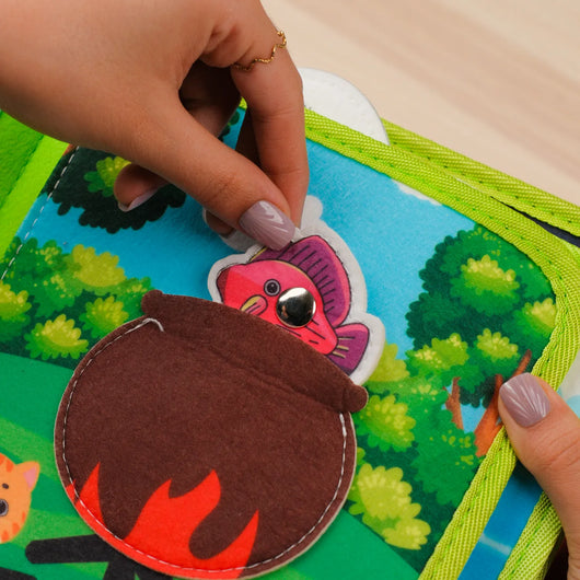 Forest Adventure Quiet Book for Toddlers – for travel, quiet time, car rides, flights,
