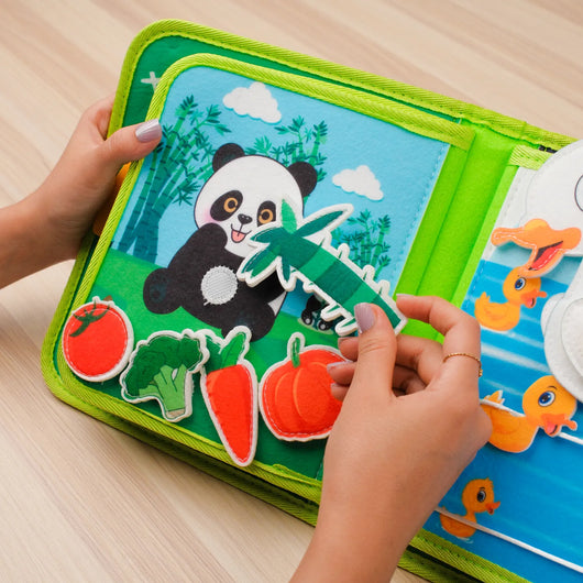Forest Adventure Quiet Book for Toddlers – interactive activities help keep little hands busy