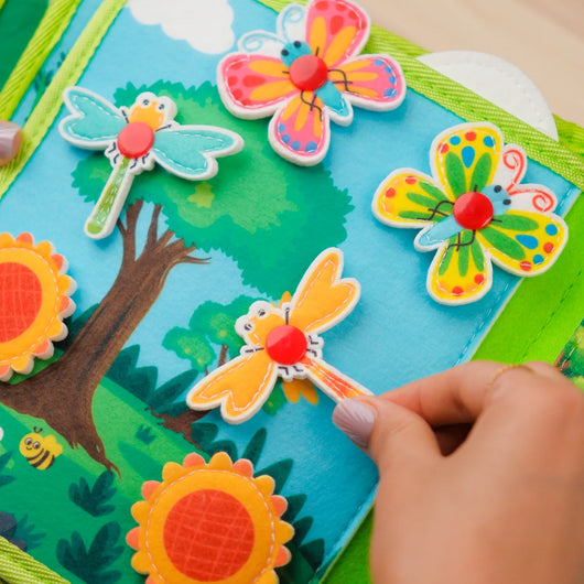 Forest Adventure Quiet Book for Toddlers – Develop Hand-Eye Coordination