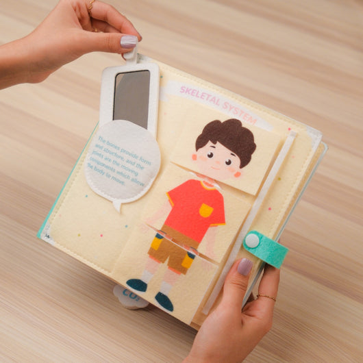Human Anatomy Quiet Book for Kids – Make learning about the human body fun, interactive,