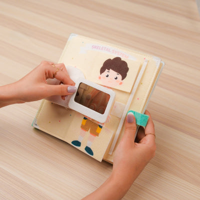 Human Anatomy Quiet Book for Kids – to encourage curiosity and early STEM learning,