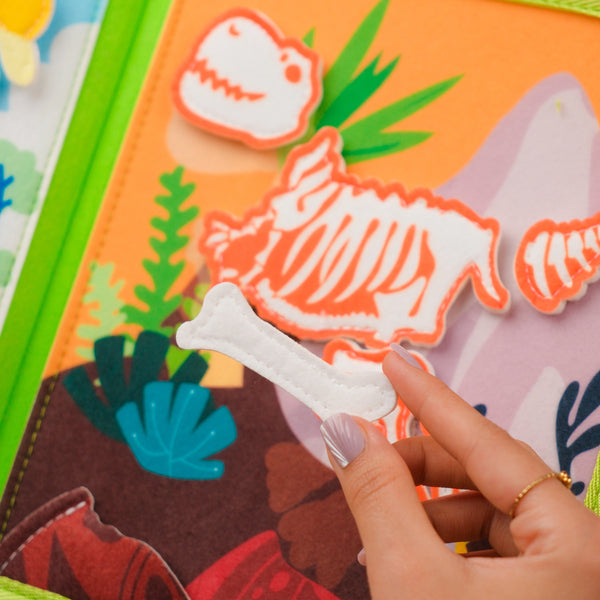 Dinosaur Adventure Quiet Book for Toddlers – Engaging Activities for Toddlers