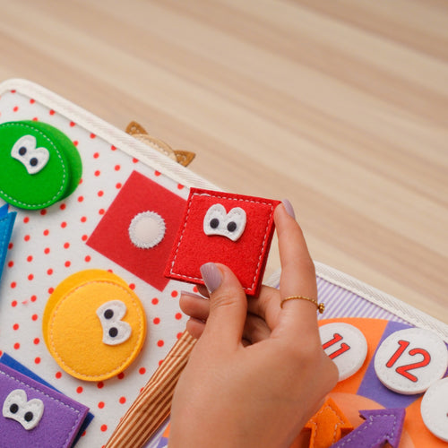 Raccoon Quiet book for toddlers