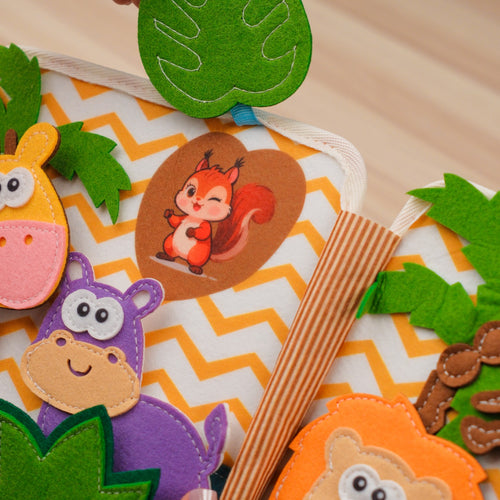 Raccoon Quiet book for toddlers