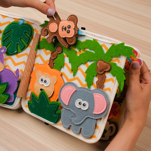 Raccoon Adventure Quiet Book for Toddlers – Fun Learning Activities at Home