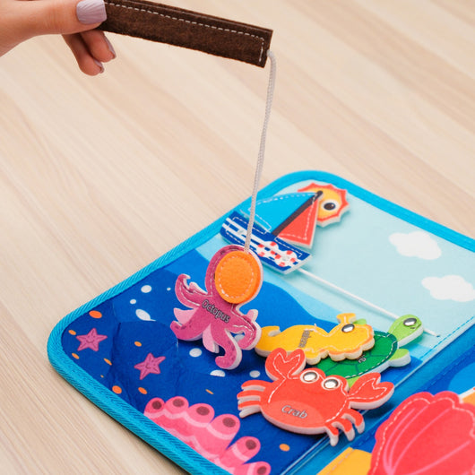 My First Busy Book Ocean Theme Baby Non-woven Fabric Book