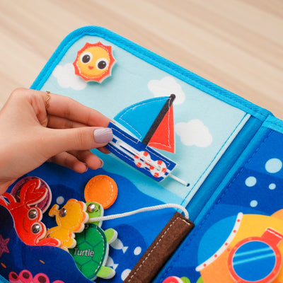 My First Busy Book Ocean Theme Baby Non-woven Fabric Book