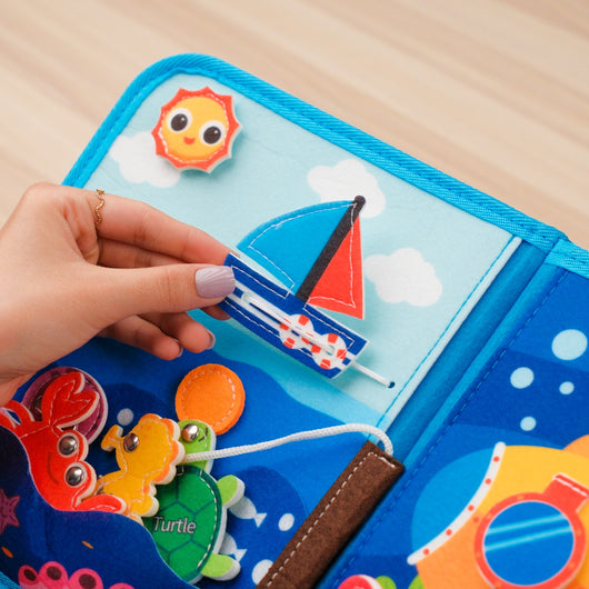 My First Busy Book Ocean Theme Baby Non-woven Fabric Book