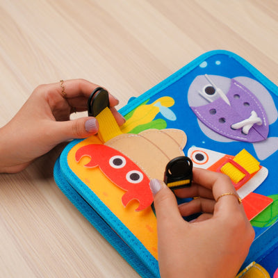 My First Busy Book Ocean Theme Baby Non-woven Fabric Book