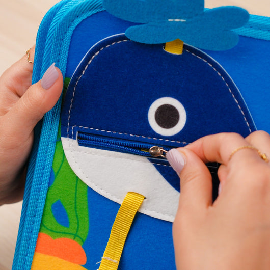 My First Busy Book Ocean Theme Baby Non-woven Fabric Book