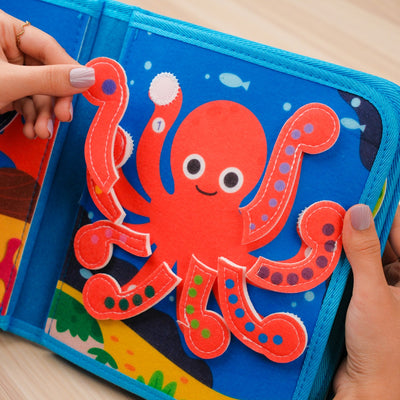 My First Busy Book Ocean Theme Baby Non-woven Fabric Book