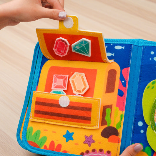 My First Busy Book Ocean Theme Baby Non-woven Fabric Book