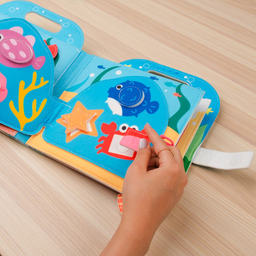 Blue Ocean quiet sensory felt travel buddy book