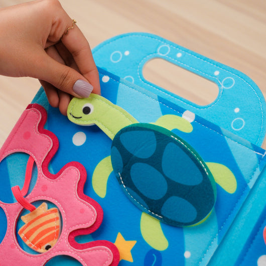 Blue Ocean Travel Quiet Book for Toddlers – Fun Learning Activities at Home
