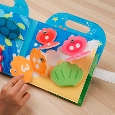Blue Ocean Travel Quiet Book for Toddlers – Educational Toy for Young Learners