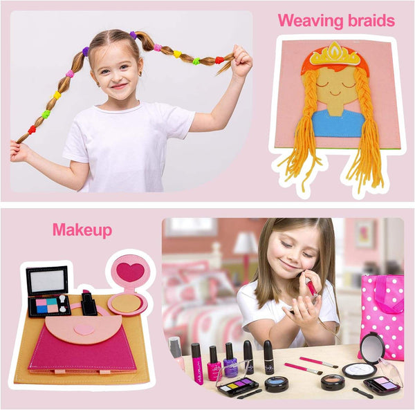 Sensory House Early Girl Learning Pink Educational Toy Montessori Busy