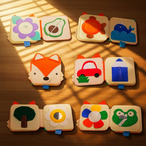 Squirell  mini quiet book for toddlers