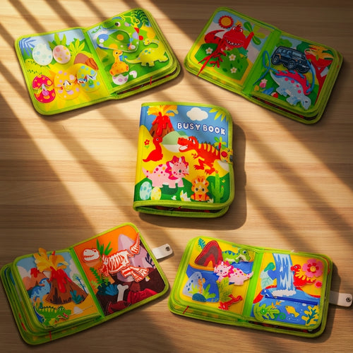 3D Felt Book Felt Toys Dinosaur World Story Theme Quiet Busy Book for Toddlers