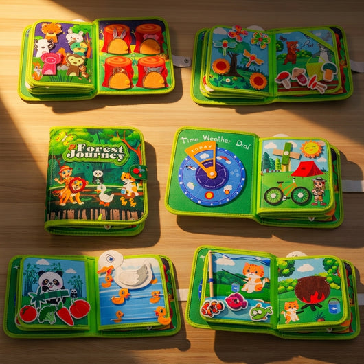 Forest Adventure Quiet Book for Toddlers – Step into a world of woodland discovery with