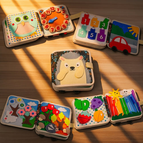 Hedgehog quiet book for toddlers