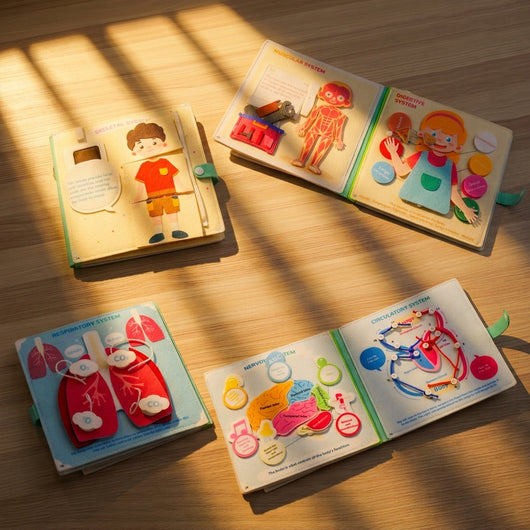Human Anatomy Quiet Book for Kids – Make learning about the human body fun, interactive,