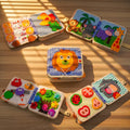 Lion Adventure Quiet Book — Counting Beads, Feed-the-Fish & Safari Animals