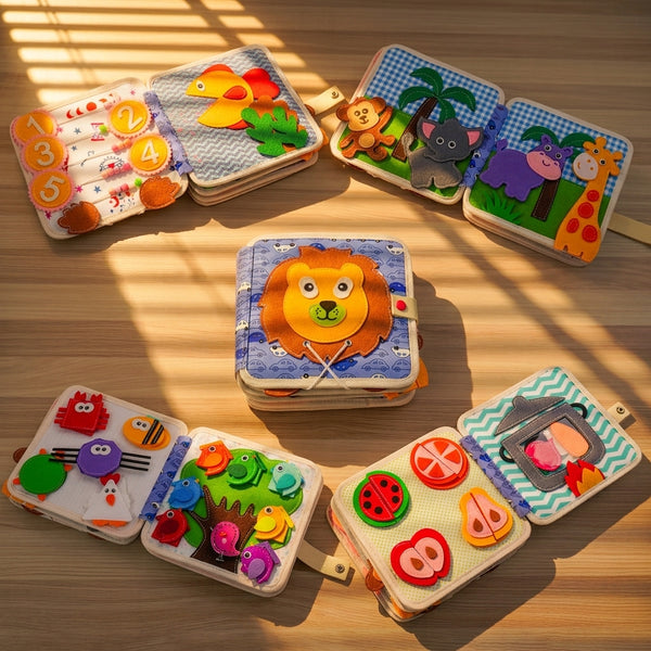 Lion Adventure Quiet Book for Toddlers – Roar into hands-on learning with this Lion Adventure