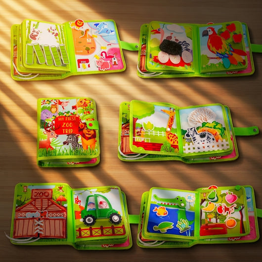 Zoo Adventure Quiet Book for Toddlers – Bring the excitement of the zoo to playtime
