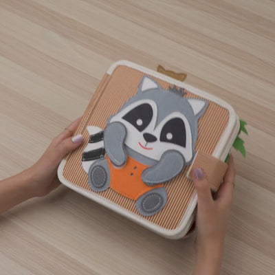 Raccoon Adventure Quiet Book for Toddlers